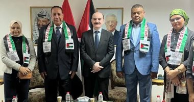 وفد مجلس نقابة الصحفيين بالإسكندرية يزور قنصل فلسطين