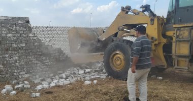 إزالة 5 حالات تعد على أراض زراعية جنوب بورسعيد