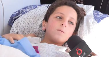 الطفل الفلسطينى المصاب: بعد استغاثتى بالرئيس السيسى.. الحمد لله وصلت مصر