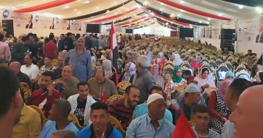 الآلاف يتوافدون على مؤتمر دعم المرشح الرئاسي عبدالفتاح السيسي بالمنوفية.. صور