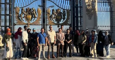 جامعة حلوان تنظم رحلة ترفيهية لطلابها الوافدين إلى بورسعيد