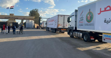 40 شاحنة لبيت الزكاة تعبر ميناء رفح دعمًا لأهلنا فى غزة