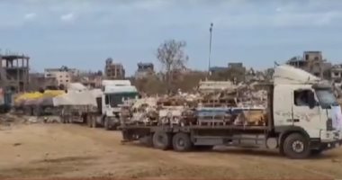 وصول 70 شاحنة مساعدات إنسانية إلى شمال قطاع غزة