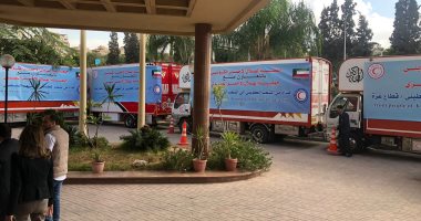 السفير الكويتى لدى مصر يعلن تدشين قافلة مساعدات جديدة لغزة تضم 35 شاحنة
