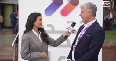 رئيس معرض البث الدولى يختص تليفزيون اليوم السابع بحوار عن منتدى إعلام مصر