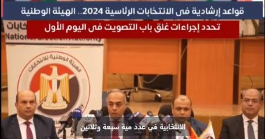 قواعد إرشادية فى الانتخابات الرئاسية المصرية 2024.. شاهد أبرزها