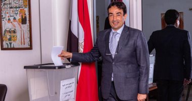 سفير مصر لدى توجو يدلى بصوته فى الانتخابات الرئاسية.. فيديو وصور