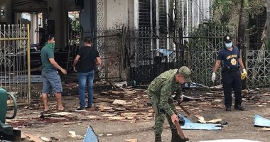 مقتل 3 أشخاص وإصابة آخرين فى انفجار خلال قداس كاثوليكى بجنوب الفلبين.. صور