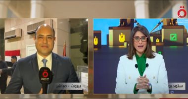أحمد سنجاب مراسل قناة "القاهرة الإخبارية" في بيروت