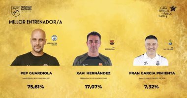 جوارديولا يفوز بجائزة أفضل مدرب كتالوني 2023 وثنائي برشلونة أفضل لاعبين