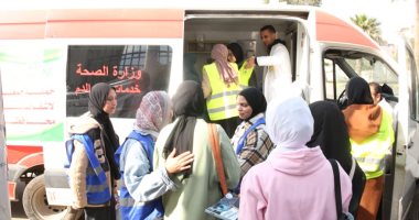 محافظ كفر الشيخ يشيد بالإقبال على حملة التبرع بالدم لدعم الأشقاء الفلسطينيين