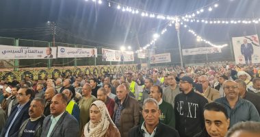 مؤتمر حاشد لدعم المرشح الرئاسى عبد الفتاح السيسى بقرية فى بنى سويف