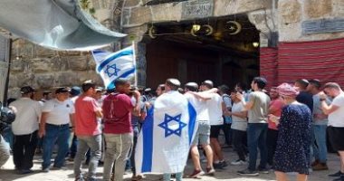 مسيرة استفزازية للمستوطنين الإسرائيليين فى البلدة القديمة بالقدس