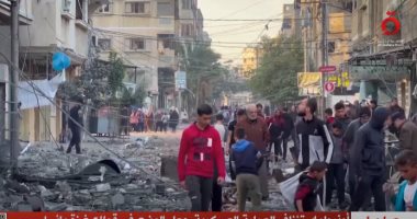 القاهرة الإخبارية تعرض تقريرا بعنوان "الاحتلال يقضى على مظاهر الحياة فى غزة"