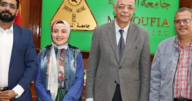 رئيس جامعة المنوفية يبحث مع وفد الهيئة القبطية الإنجيلية التعاون