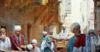 أعمال المستشرقين والفنانين الأوروبيين.. لوحة بائع السجاد في مصر