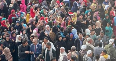 مسيرة حاشدة لحزب مصر الحديثة لحث المواطنين على المشاركة بانتخابات الرئاسة