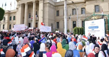 انطلاق مسيرات حاشدة من جامعة القاهرة للمشاركة فى الانتخابات الرئاسية