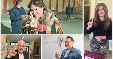 حضور مميز لنجوم الفن فى أول أيام الانتخابات الرئاسية