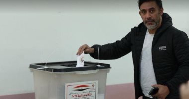 الفنان عمرو مصطفى يدلى بصوته فى الانتخابات الرئاسية 2024