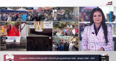 تليفزيون اليوم السابع يرصد تواجدا كبيرا للمصريين فى الانتخابات الرئاسية.. فيديو