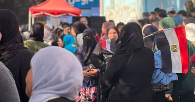 إقبال متزايد على لجان مركز شباب أرض اللواء بانتخابات الرئاسة 2024