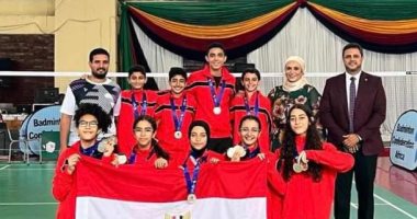 مصر تحصد 7 ميداليات فى بطولة أفريقيا لناشئي الريشة الطائرة