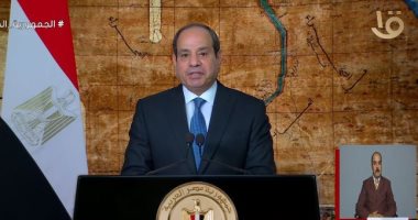 الرئيس السيسى للمصريين: اختياركم لى أمانة أدعو الله أن يوفقنى فى حملها بنجاح