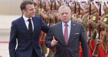 العاهل الأردنى يستقبل الرئيس الفرنسى إيمانويل ماكرون