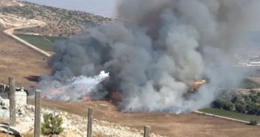 شهيدان جراء الغارة الإسرائيلية على سيارة بميدون فى لبنان