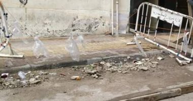 سقوط أجزاء من عقار بحي المنتزه أول بالإسكندرية دون إصابات