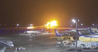 فقدان 5 أشخاص على متن طائرة خفر السواحل الياباني بعد حادث الاصطدام