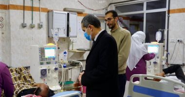 جولة مفاجئة لمحافظ الغربية بالمستشفى المركزى بقطور لمتابعة مستوى الخدمة الطبية