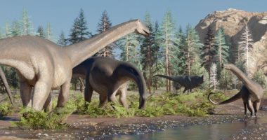 اكتشاف بقايا ديناصور يزن 7 أطنان عاش قبل 66 مليون عام