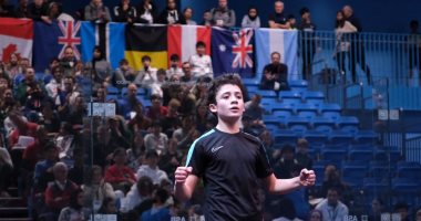 مالك حلمي يحصد لقب بطولة بريطانيا لناشئي الاسكواش تحت 13 سنة