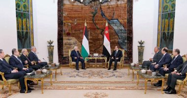 الرئيس الفلسطينى: نقدر الدور الكبير لمصر المساند والداعم للقضية الفلسطينية