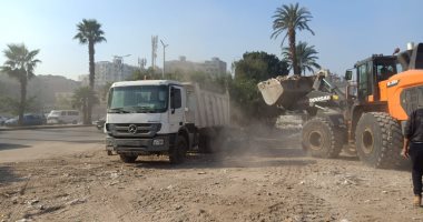 محافظة الجيزة ترفع 5 آلاف طن مخلفات ورتش من أرض المطاحن بشارع فيصل
