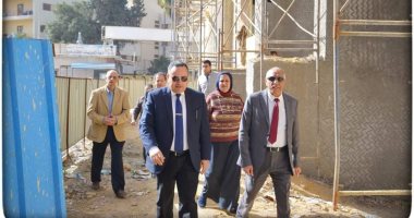 رئيس جامعة الإسكندرية يتفقد الأعمال الإنشائية لمبنى كلية الحاسبات