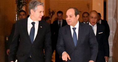 بلينكن ينقل تحيات بايدن للرئيس السيسى وينوه لجهود مصر للتهدئة بالمنطقة