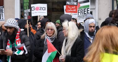 مظاهرات فى فيينا تطالب بوقف العدوان الإسرائيلى على قطاع غزة
