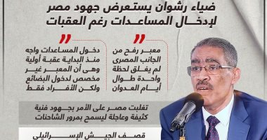 100 يوم من العدوان على غزة.. ضياء رشوان يستعرض جهود مصر لإدخال المساعدات (إنفوجراف)