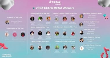 تيك توك تحتفي برواد الإبداع في الشرق الأوسط وشمال أفريقيا بحفل توزيع جوائز 2023