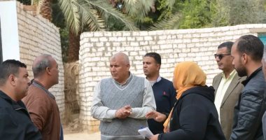 محافظ الوادى الجديد يتفقد أعمال تطوير منطقة عين البرج بمدينة الخارجة
