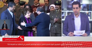 سميحة أيوب لتليفزيون اليوم السابع: الرئيس السيسي هدية من ربنا لينا