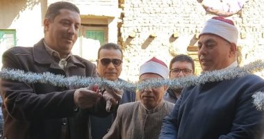 افتتاح مسجد عزبة نصر متولى فى بنى سويف بعد أعمال الصيانة والتطوير