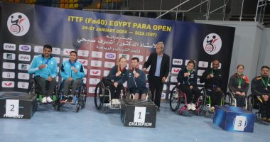 8 ميداليات حصيلة مصر في البطولة الدولية لتنس الطاولة البارالمبي