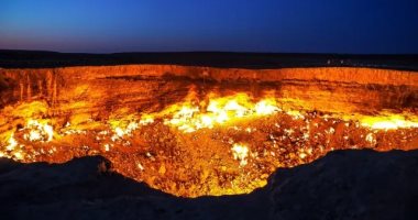 "باب الجحيم".. كل ما تحتاج معرفته عن حفرة النار بتركمانستان وأثرها على المناخ