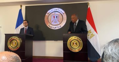 وزير الخارجية الفرنسى: دور مصر كبير فى حل النزاع بالشرق الأوسط 