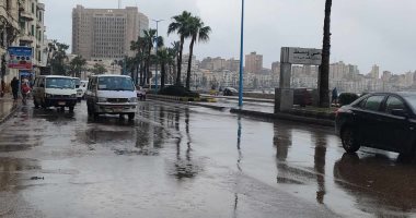 أمطار غزيرة تضرب الإسكندرية منذ ساعات الصباح.. فيديو 