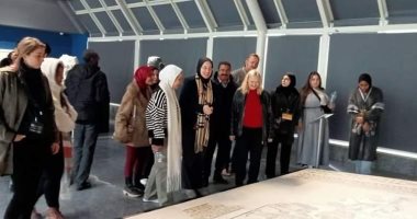 المتحف الرومانى بالإسكندرية يستقبل مجموعة من الأثريين وأعضاء البعثة الألمانية